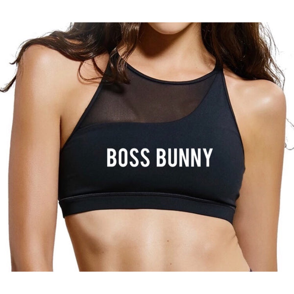 Black Wireless Sports Bra– Boss Bunny Sportswear