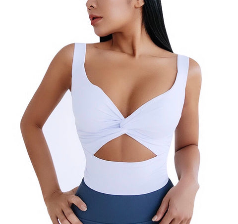 Crop Sports Top with a Twist