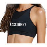 Black Wireless Sports Bra - Boss Bunny Sportswear